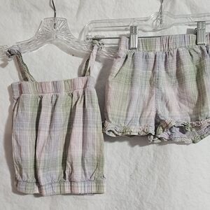 Garanimals Pastel Plaid Kids Matching Set